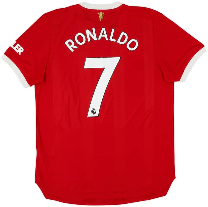 2021-22 Manchester United Authentic Home Shirt Ronaldo #7 - 10/10 - (L)