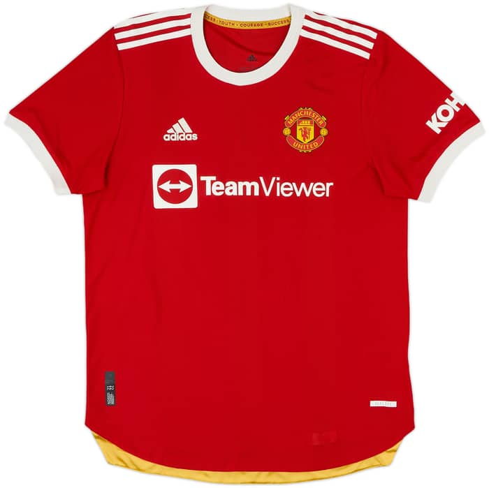 2021-22 Manchester United Authentic Home Shirt Ronaldo #7 - 10/10 - (L)