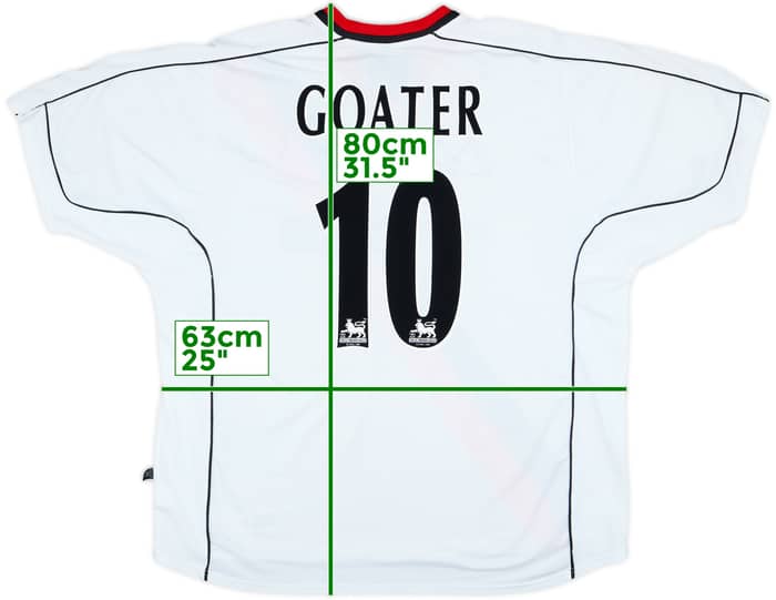 2002-03 Manchester City Away Shirt Goater #10 - 6/10 - (XXL)