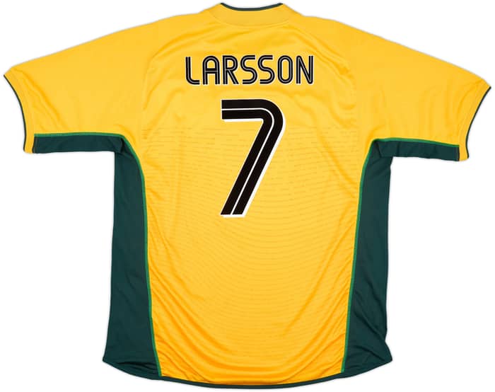 2002-03 Celtic Away Shirt Larsson #7 - 8/10 - (XL)