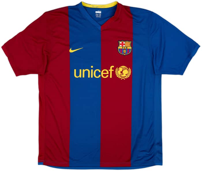 2006-07 Barcelona Home Shirt Ronaldinho #10 - 10/10 - (XL)