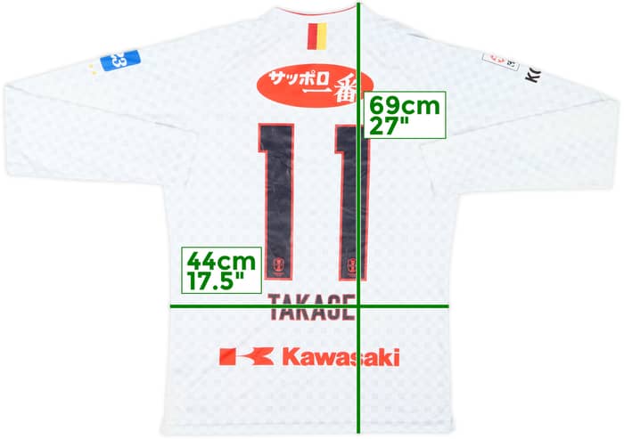 2020 INAC Kobe Leonessa Signed Away L/S Shirt Takase #11 - 8/10 - (M)
