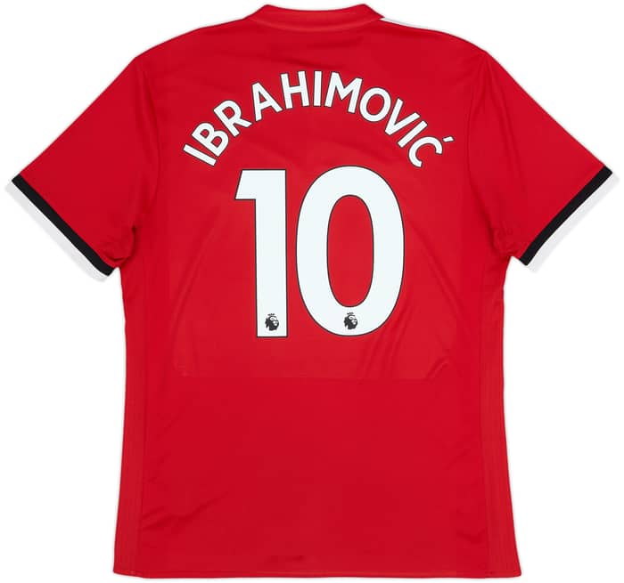 2017-18 Manchester United Home Shirt Ibrahimovic #10 - 6/10 - (L)