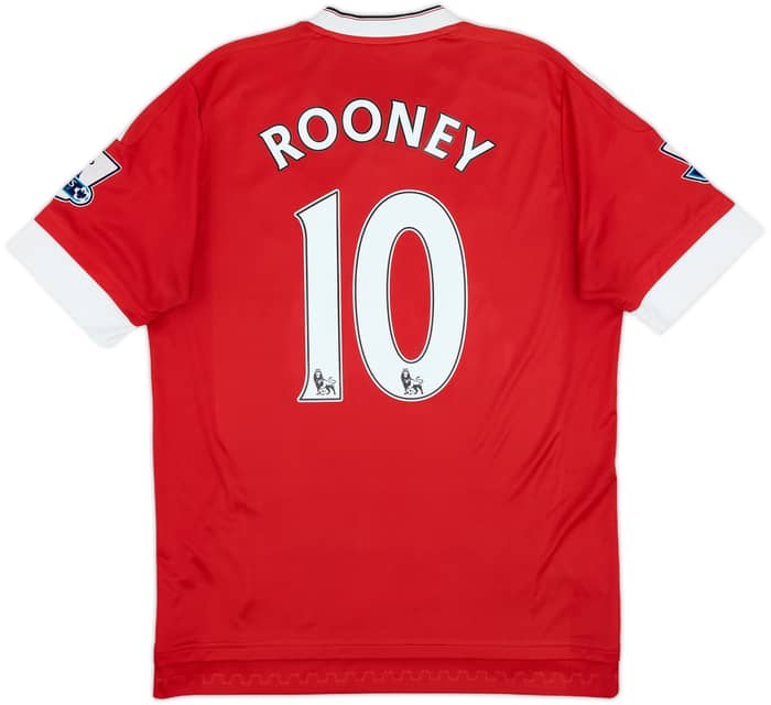 2015-16 Manchester United Home Shirt Rooney #10 - 6/10 - (M)