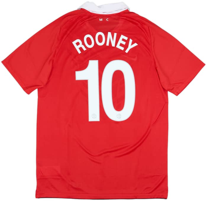 2010-11 Manchester United Home Shirt Rooney #10 - 6/10 - (L)