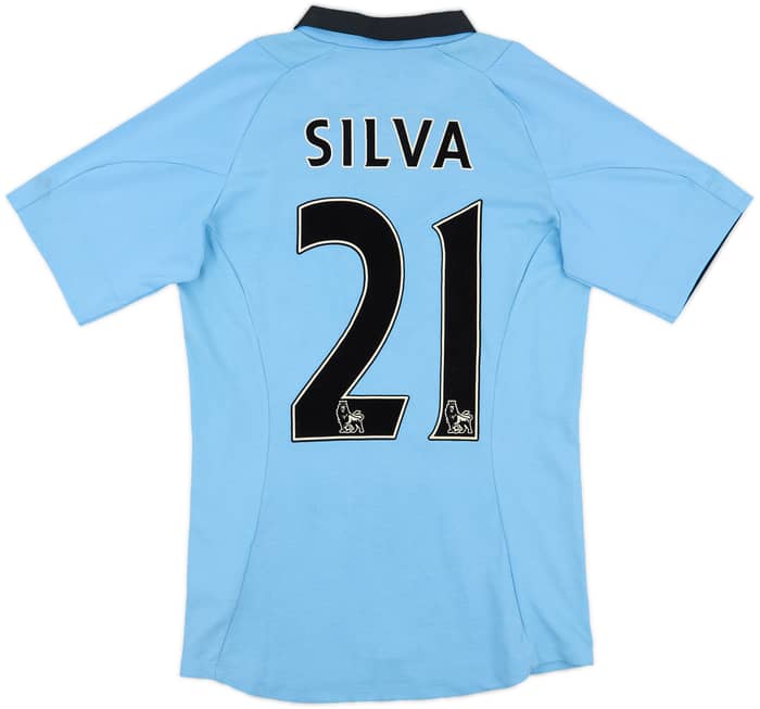2012-13 Manchester City Home Shirt Silva #21 - 6/10 - (S)