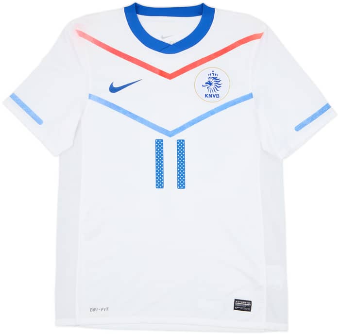 2010-11 Netherlands Away Shirt Robben #11 - 8/10 - (S)