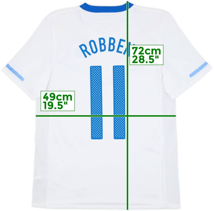 2010-11 Netherlands Away Shirt Robben #11 - 8/10 - (S)