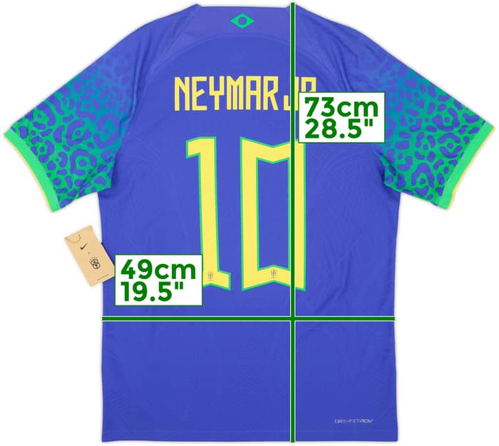 2022-23 Brazil Authentic Away Shirt Neymar Jr #10 (M)