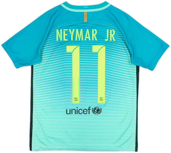 2016-17 Barcelona Third Shirt Neymar Jr #11 - 8/10 - (XL.Boys)