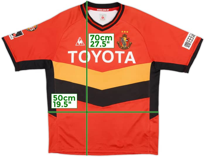 2011-12 Nagoya Grampus Eight Home Shirt - 8/10 - (L)
