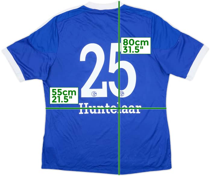 2012-14 Schalke Home Shirt Huntelaar #25 - 4/10 - (XL)