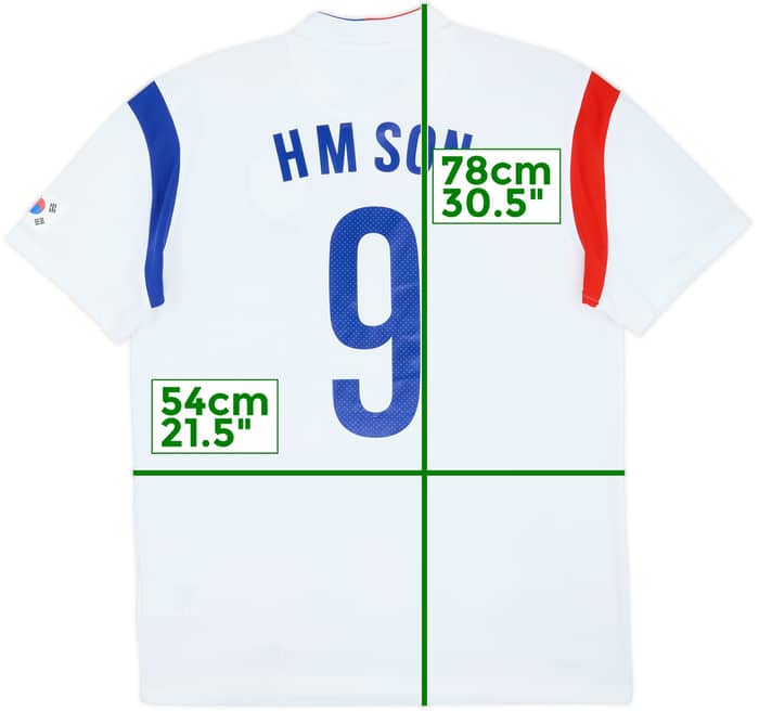 2014-15 South Korea Away Shirt H M Son #9 - 8/10 - (XL)