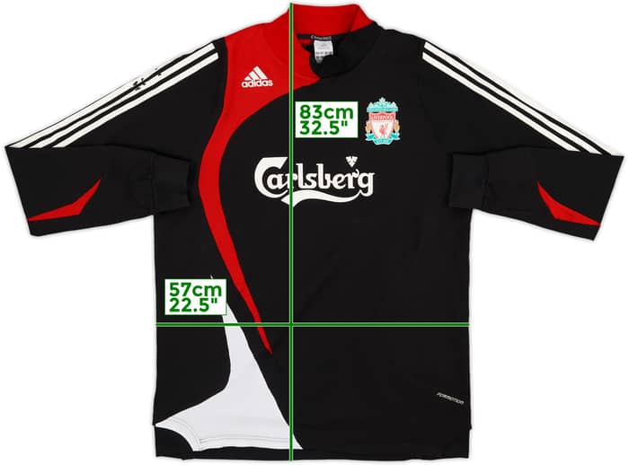 2007-08 Liverpool adidas Formotion Sweat Top - 8/10 - (XL)