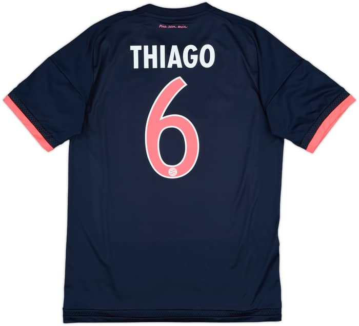 2015-16 Bayern Munich Third Shirt Thiago #6 - 8/10 - (M)