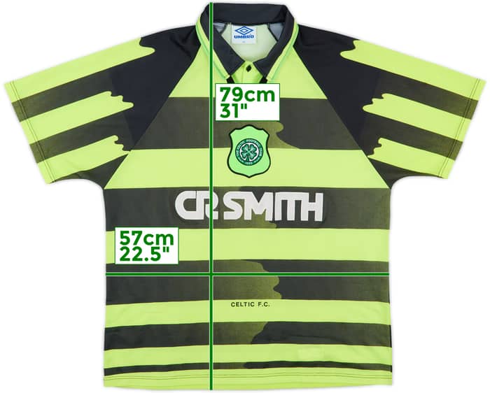 1996-97 Celtic Away Shirt - 8/10 - (XL)