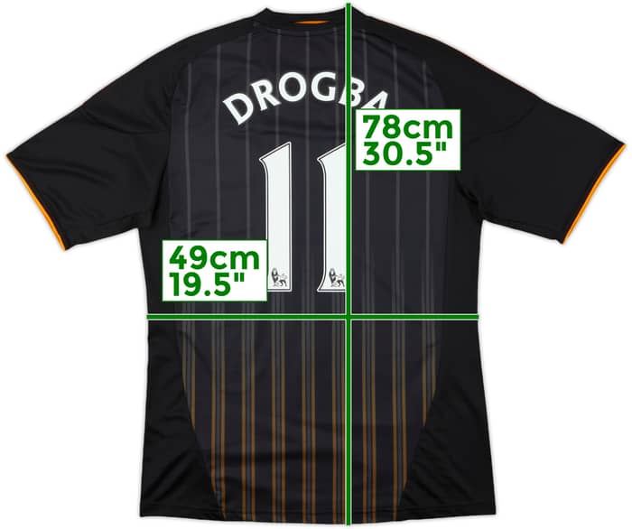 2010-11 Chelsea Away Shirt Drogba #11 - 10/10 - (M)