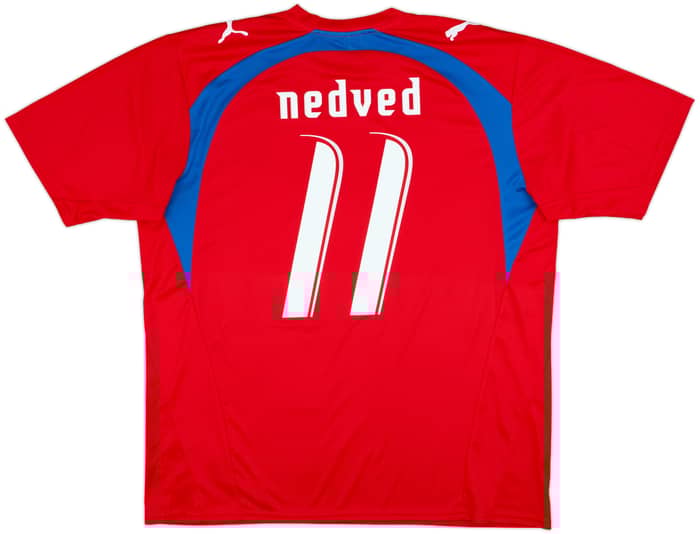 2006-08 Czech Republic Basic Home Shirt Nedved #11 - 9/10 - (XL)