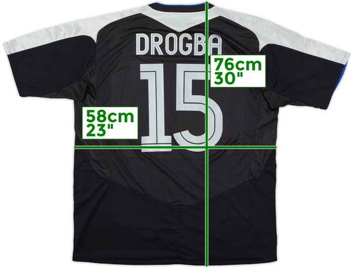 2004-05 Chelsea Away Shirt Drogba #15 - 10/10 - (XL)