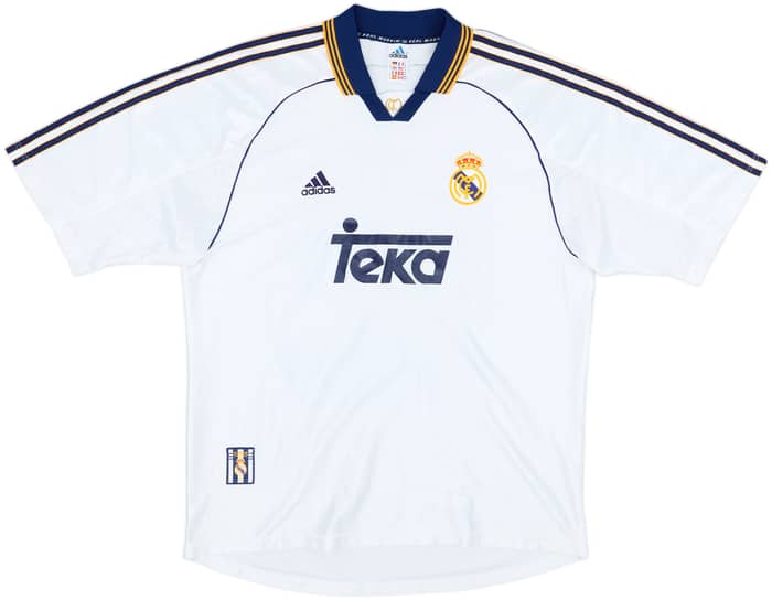 1998-00 Real Madrid Home Shirt Raul #7 - 8/10 - (XL)