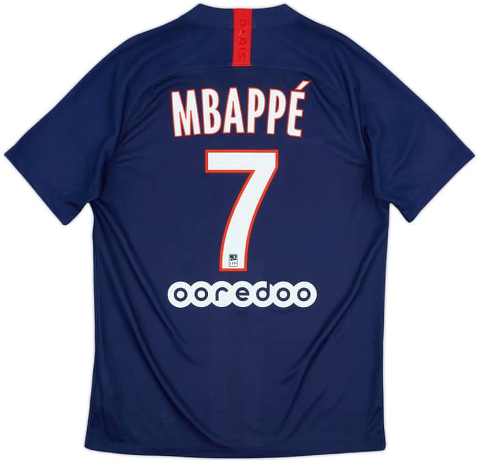 2019-20 Paris Saint-Germain Home Shirt Mbappe #7 - 10/10 - (M)