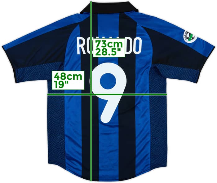 2001-02 Inter Milan Home Shirt Ronaldo #9 - 8/10 - (S)