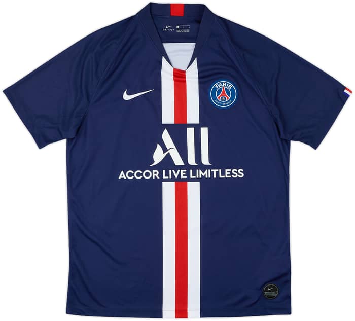 2019-20 Paris Saint-Germain Home Shirt Mbappe #7 - 8/10 - (L)