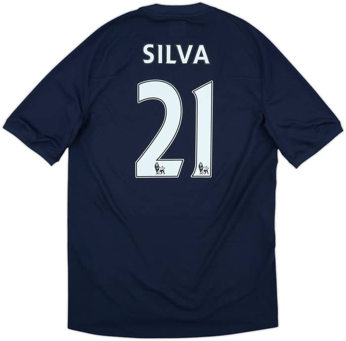 2010-12 Manchester City Away Shirt Silva #21 - 9/10 - (M)