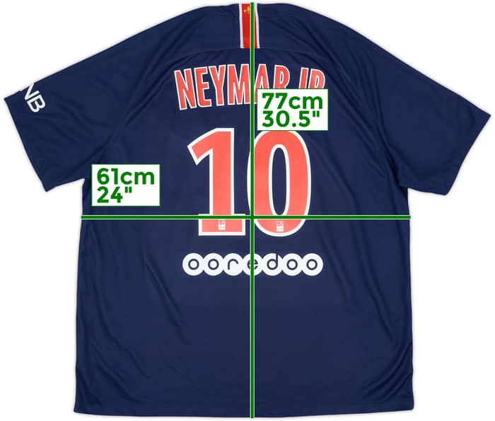 2018-19 Paris Saint-Germain Home Shirt Neymar Jr #10 - 7/10 - (XXL)