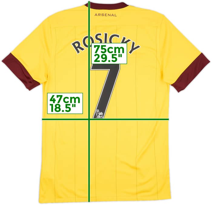 2010-13 Arsenal Away Shirt Rosicky #7 - 9/10 - (S)