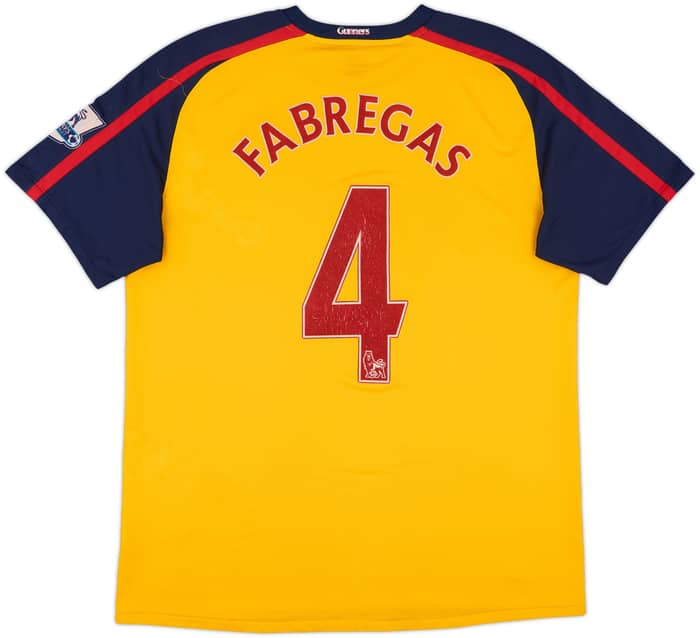 2008-09 Arsenal Away Shirt Fabregas #4 - 4/10 - (XL)