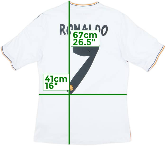 2013-14 Real Madrid Home Shirt Ronaldo #7 - 5/10 - (L.Boys)