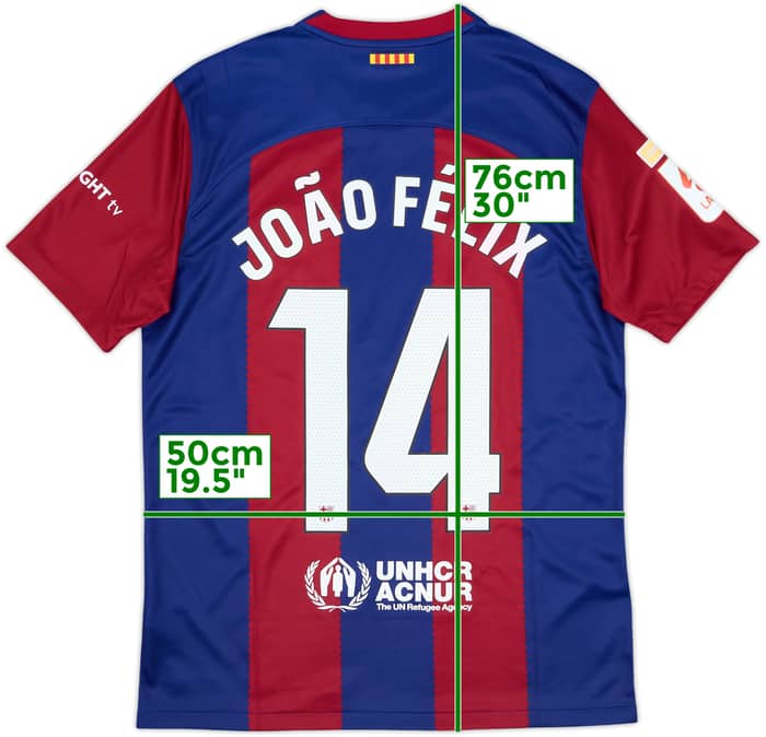 2023-24 Barcelona Home Shirt Joao Felix #14 - 6/10 - (M)