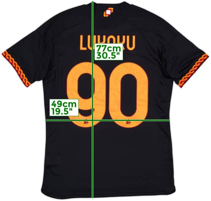 2023-24 Roma Third Shirt Lukaku #90 - 10/10 - (M)