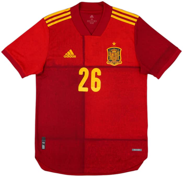 2020-21 Spain Authentic Home Shirt Pedri #26 - 8/10 - (M)