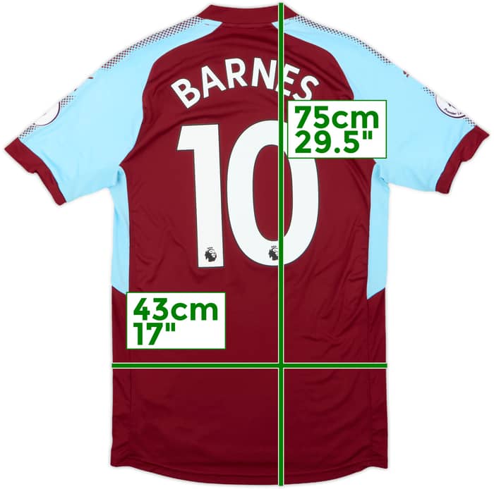 2017-18 Burnley Home Shirt Barnes #10 - 8/10 - (M)