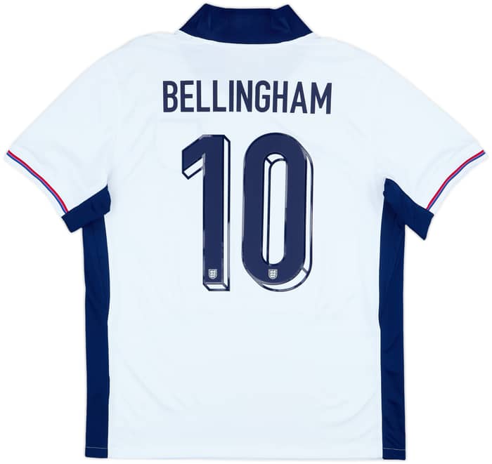 2024-25 England Home Shirt Bellingham #10 - 9/10 - (L)
