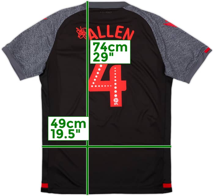 2019-20 Stoke City Away Shirt Allen #4 - 9/10 - (XL)