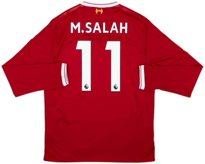 2017-18 Liverpool 125 Years Home L/S Shirt M.Salah #11 - 9/10 - (M)