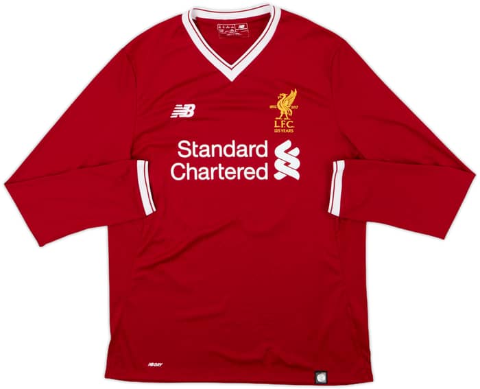 2017-18 Liverpool 125 Years Home L/S Shirt M.Salah #11 - 9/10 - (M)