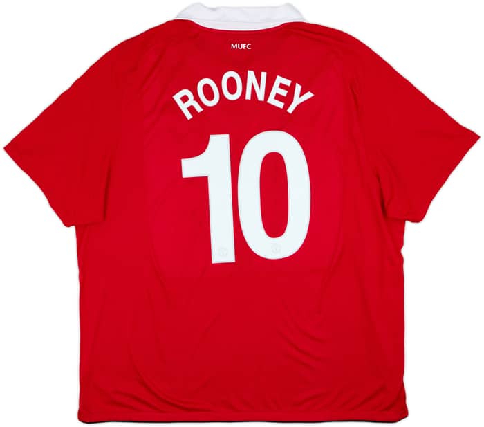 2010-11 Manchester United Home Shirt Rooney #10 - 8/10 - (3XL)