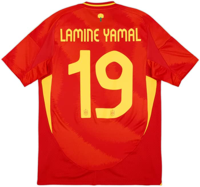 2024-25 Spain Home Shirt Lamine Yamal #19 - 8/10 - (S)