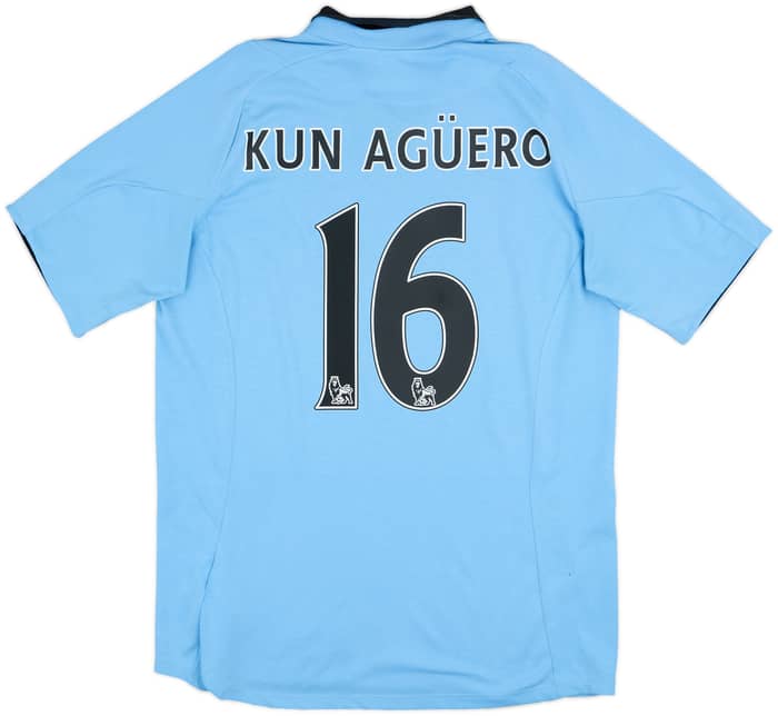 2012-13 Manchester City Home Shirt Kun Aguero #16 - 8/10 - (M)