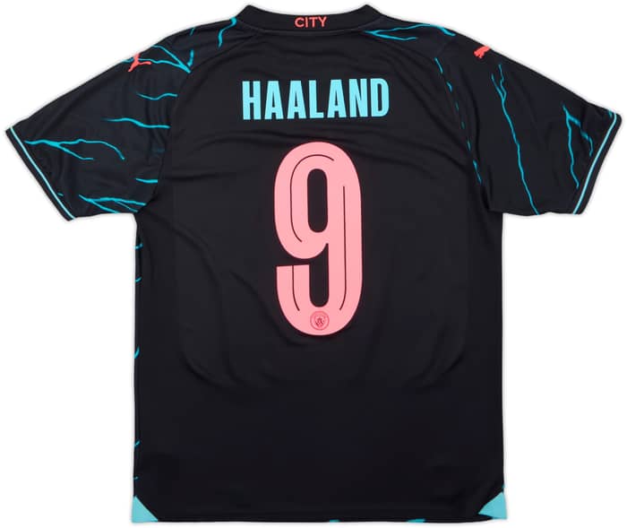 2023-24 Manchester City Third Shirt Haaland #9 - 9/10 - (M)