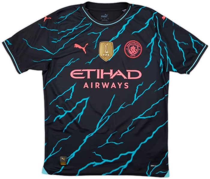 2023-24 Manchester City Third Shirt Haaland #9 - 9/10 - (M)