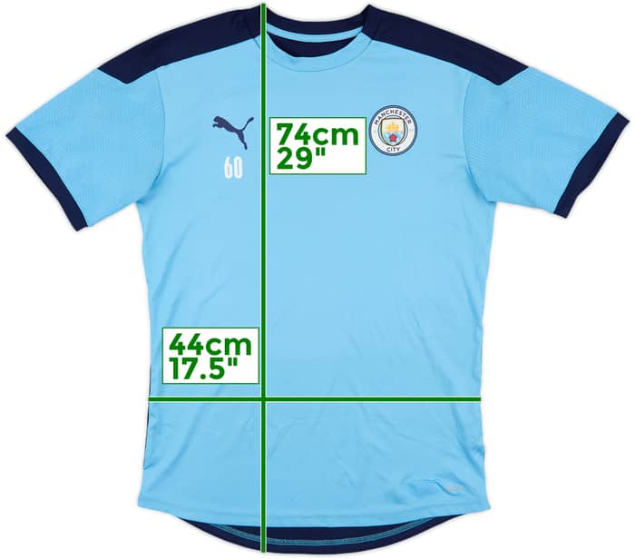 2020-21 Manchester City Player Issue Puma Training Shirt #60 - 7/10 - (M)