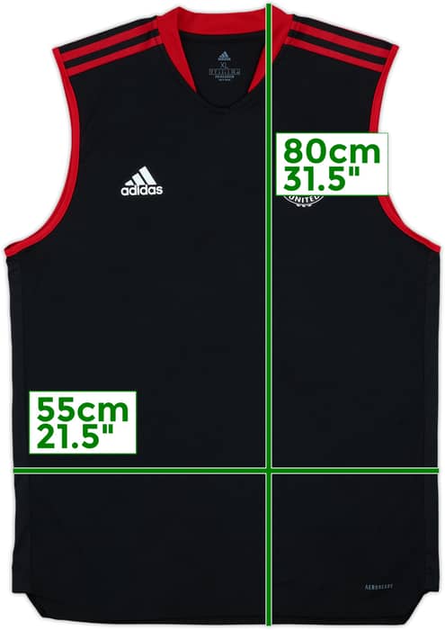 2021-22 Manchester United adidas Training Vest - 9/10 - (XL)