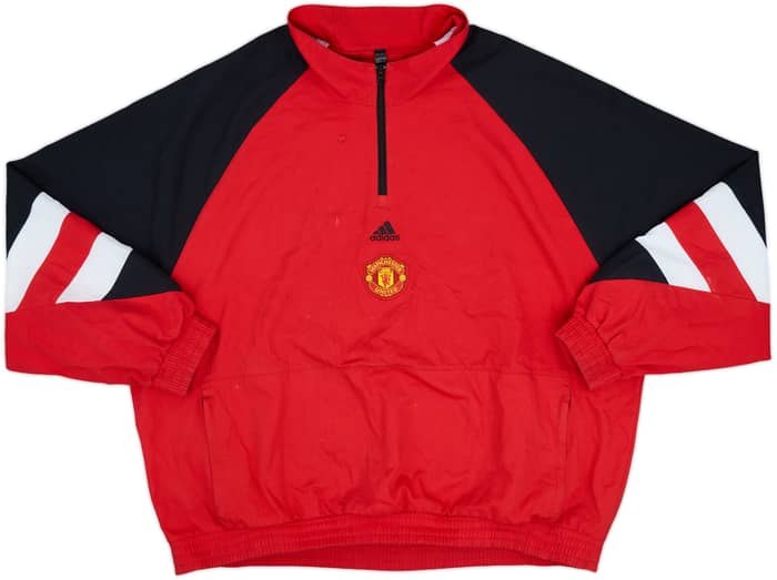 2022-23 Manchester United adidas 1/4 Zip Drill Top - 7/10 - (XXL)