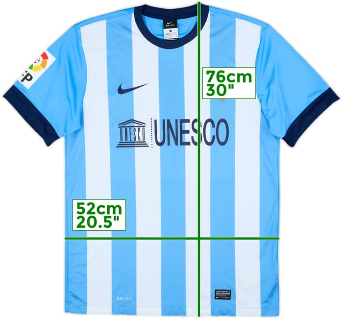 2013-14 Malaga Home Shirt - 8/10 - (M)