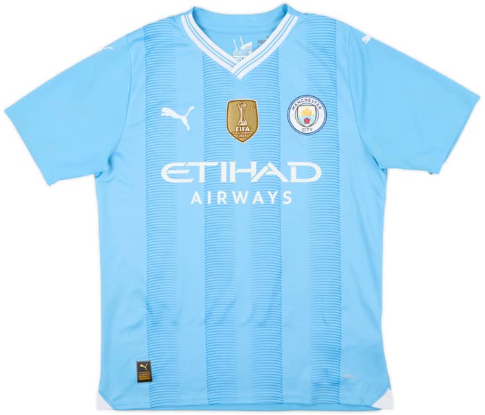 2023-24 Manchester City Home Shirt Haaland #9 - 8/10 - (M)
